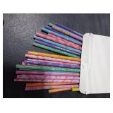 Leinuosen 30 Pcs Scented Pencils Bulk for Kids Inspirational Cute Fun Wood Smelly Pencils with Erasers Fruit Elements for School Classroom Office Students