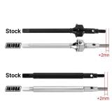 INJORA +2mm Extended Thread Dogbone CVD Front Rear Axle Shafts for 1/18 TRX4M Axles Replacement