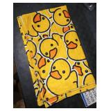 Perinsto Cute Rubber Duck Throw Blanket Ultra Soft Warm All Season Yellow Cartoon Ducks Decorative Fleece Blankets for Bed Chair Car Sofa Couch Bedroom 50X40