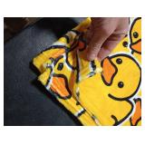 Perinsto Cute Rubber Duck Throw Blanket Ultra Soft Warm All Season Yellow Cartoon Ducks Decorative Fleece Blankets for Bed Chair Car Sofa Couch Bedroom 50X40