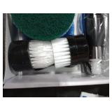 Bomves Electric Spin Scrubber, Cordless Cleaning Brush Scrubber for Home, 8 Replaceable Brush Heads-90Mins Work Time, 3 Adjustable Size, 2 Speeds for Bathroom Shower Bathtub Glass Car