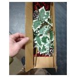 Sggvecsy 6 Pack Artificial Christmas Flowers with Holly Berries Pine Cones Green Leaves Fake Christmas Branches Faux Flower Stems Bouquets for Floral Arrangement Home Vase Xmas Holiday Season Decor