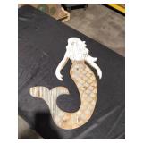 Distressed Mermaid Wood Wall Decor - Retail: $0