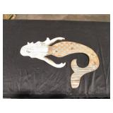 Distressed Mermaid Wood Wall Decor - Retail: $0