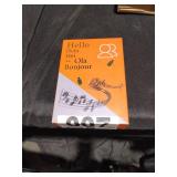 Translation earbuds Hello, \"Hola,\" \"Hei,\" \"Alo Ola,\" and \"Bonjour MSRP $28.98 - Retail: $28