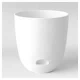 Self-Watering Plastic Indoor Outdoor Planter Pot White 20\"x20\" - Room Essentialsâ¢: Polypropylene, Freestanding, No Assembly Required (See Pictures and Description) - Retail: $32