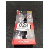 Sora Matte Black Keyed Entry 2.19 in. Round Door Knob Featuring SmartKey Security - Retail: $64