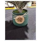 Frosted Pine Decor with Red Berries in Home Sweet Home Pot - Retail: $24