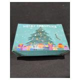 Pink Sequined Christmas Tree Skirt with White Fur Trim - Retail: $0