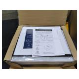 ArtbyHannah Framed Wall Art for Living Room, 6 Pieces Blue Wall Art with Abstract Color Blocks and Flowers for Wall Decor, Multi Sizes - Retail: $50