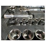 Husky Mechanics Tool Set 94 Pieces 1/4\" AND 3/8\" Drive (See Pictures and Description) MSRP $84.97  - Retail: $84