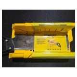 STANLEY 20-600 Deluxe Impact-Resistant Miter Box with Saw  Assembled Product Weight 2.42 lb (See Pictures and Description) MSRP $22.97 - Retail: $22