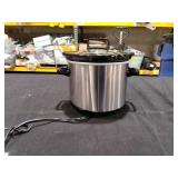 Crock-Pot 2qt Manual Slow Cooker - Stainless Steel: 3 Settings, Reheat & Warmer, Stay-Cool Handles, Dishwasher-Safe Parts - Retail: $20
