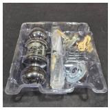 Kwikset 991 Juno Keyed Door Knob and Sgl Cyl Deadbolt Combo Pack in VB - Retail: $63