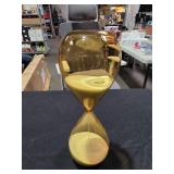 GlitzhomeModern Double-Layered Amber Hourglass with White Sand, 30-Minute Sand Timers - Retail: $32