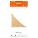 COLOURTREE17 ft. x 12 ft. x 12 ft. 190 GSM Sand Beige Right Triangle Sun Shade Sail Screen Canopy, Outdoor Patio and Pergola Cover - Retail: $38