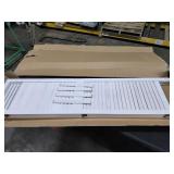 Oriental Furniture 5 1/2 ft. Tall Venetian Room Divider - 3 Panel - White - Retail: $190