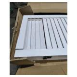 Oriental Furniture 5 1/2 ft. Tall Venetian Room Divider - 3 Panel - White - Retail: $190