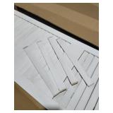 Oriental Furniture 5 1/2 ft. Tall Venetian Room Divider - 3 Panel - White - Retail: $190