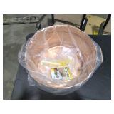 16.25 in. Dia Copper Plated Round Hammered Tub with 2-Side Handles - Retail: $63