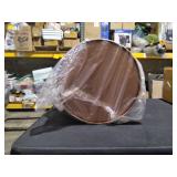 16.25 in. Dia Copper Plated Round Hammered Tub with 2-Side Handles - Retail: $63