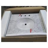36 Inch Single Bathroom Vanity Set In Blue (VF52036BL) - Retail: $1,543