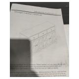 Homfa FPB-37 3 drawers Farmhouse Wood Kitchen - Retail: $249.99