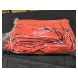 Kimunuk8-Piece 25.6 in. Outdoor Replacement Lounge Cushion Covers Terra Red - Retail: $99