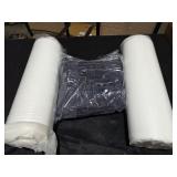 WNP36 in. x 18 in. (3-Piece) Outdoor Patio Replacement Seat Cushions Fit for Loveseat Lounge Chair Furniture Grey - Retail: $169