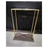 Kate and LaurelJaspur 16.00 in. Gold Rectangle Marble Contemporary End Table DAMAGED (See pictures and description) - Retail: $161