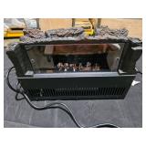 Clihome20 in. Freestanding Electric Fireplace in Black Heater Infrared Quartz 5120 BTU Space Heater for Rooms up to 1000 sq.ft - Retail: $95