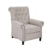 Madison Park Aidan Upholstered Manual Push Back Recliner Chair with NailheadsMadison Park - Retail: $529