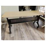 Adjustable Height Computer Desk with Cable Management