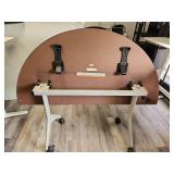 Hun Mobile table Desk with Black Base