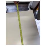 Linnmon Modern White Standing Desk with Black Base