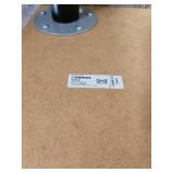 Linnmon Modern White Standing Desk with Black Base