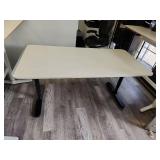White Height Adjustable Standing Desk