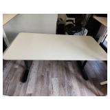 White Height Adjustable Standing Desk