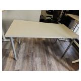 Linnmon White Office Desk with Metal Legs