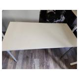 Linnmon White Office Desk with Metal Legs