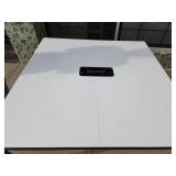 Bekant Modern White Conference Table with Power Port