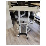 VIVO Mobile Laptop Desk Cart with Keyboard Tray