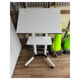 VIVO Mobile Laptop Desk Cart with Keyboard Tray