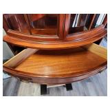 Traditional Cherry Corner Display Cabinet
