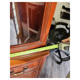 Traditional Cherry Corner Display Cabinet