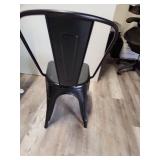 Black Metal Tolix Style Chair