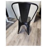 Black Metal Tolix Style Dining Chair