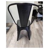 Black Metal Tolix Style Dining Chair