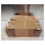 50 Pack House Shaped Cardboard Boxes DIY Build Gingerbread Houses Crafts Supplies for Christmas Holiday Party Supplies(Brown) - Retail: $22