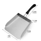 2 Pack Smash Burger Spatula, Stainless Steel Griddle Food Mover, Large Griddle Scraper Food Shovel - Stir Fry Spatula, Fried Food Scoop, Hibachi Tools - Retail: $19